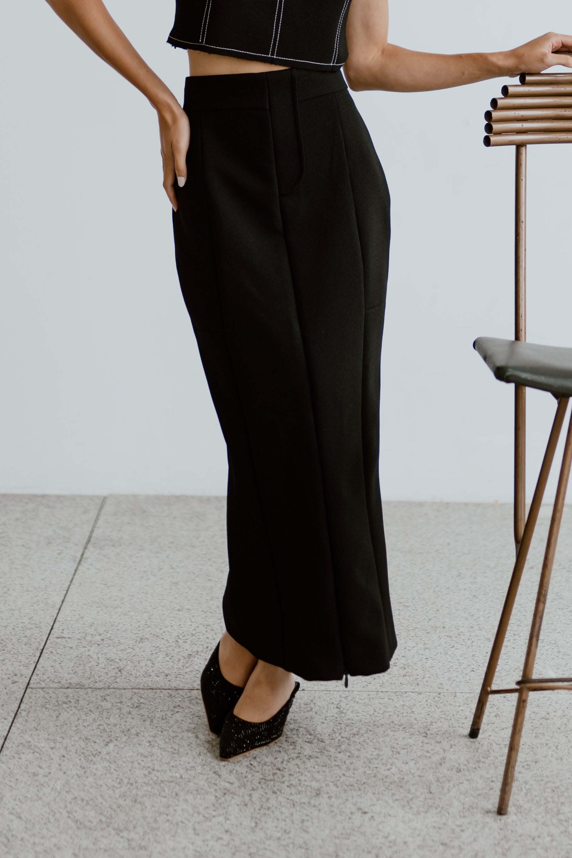 Maxi Structured Skirt