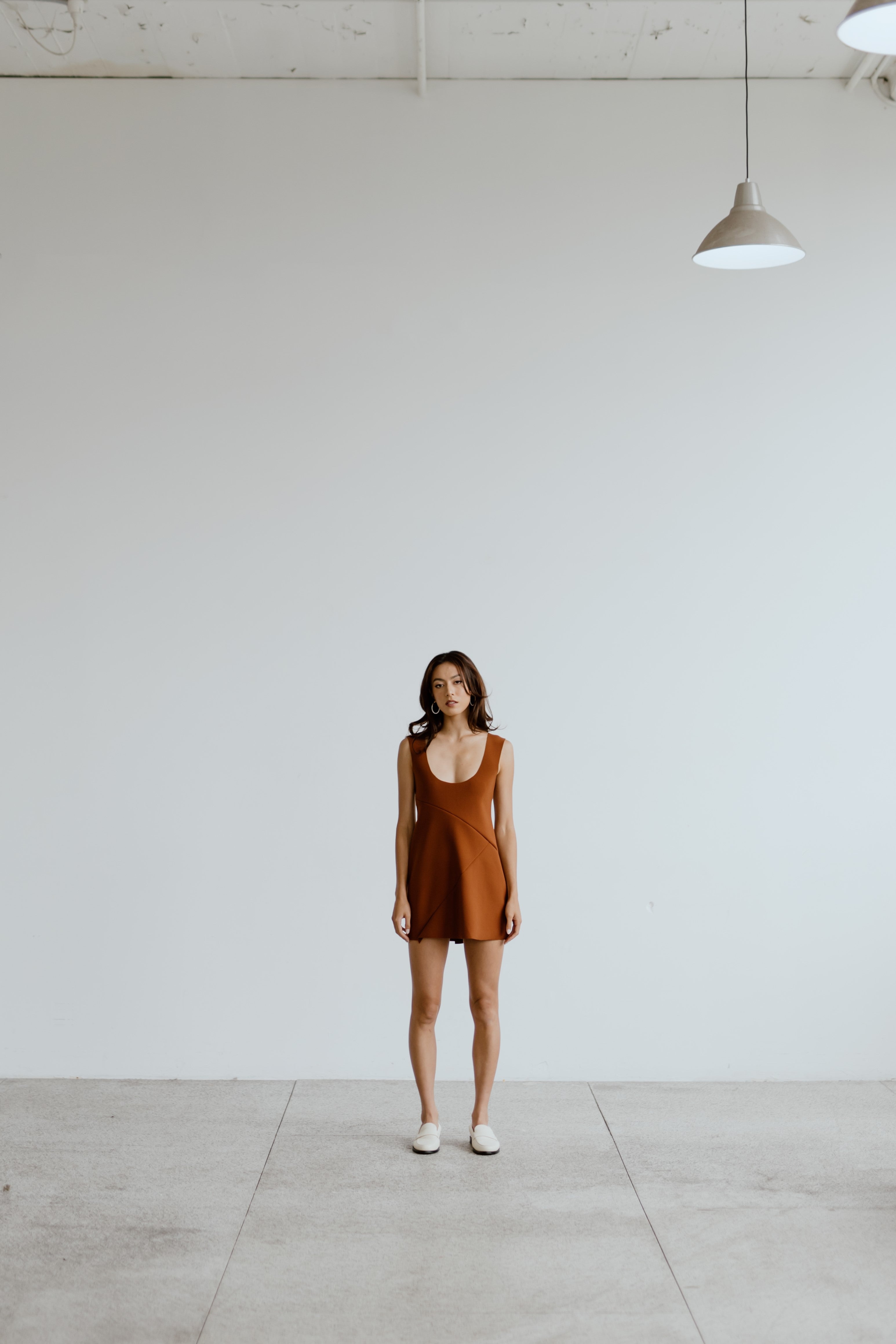 Raw Edge Mini Dress