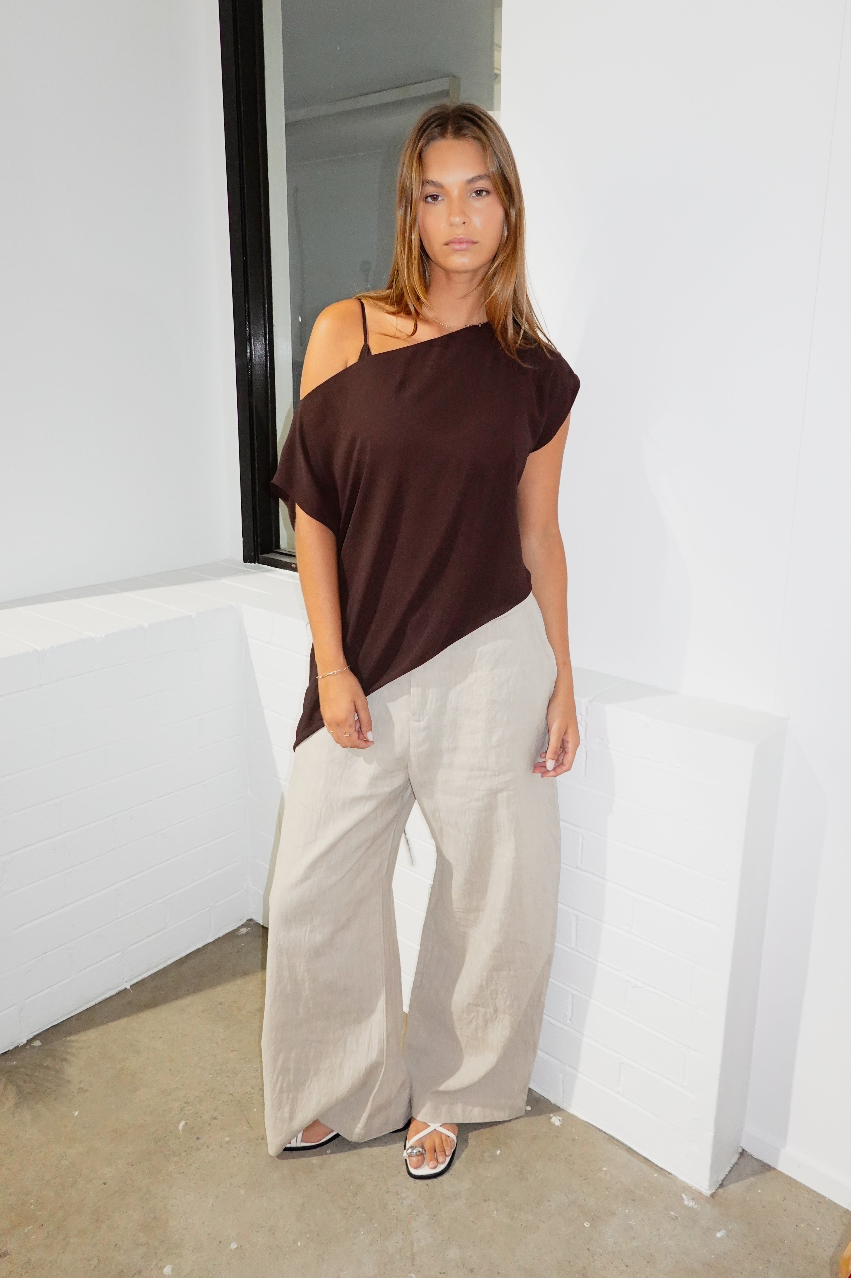 Wide Leg Linen Pant